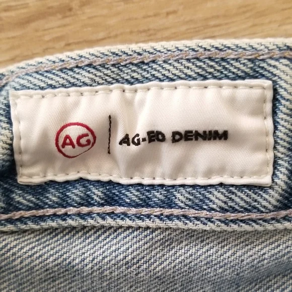 AG Adriano Goldschmied Alexis High Rise Wedgie Jean Shorts Sz 27 - Picture 6 of 7